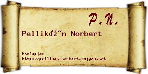 Pellikán Norbert névjegykártya